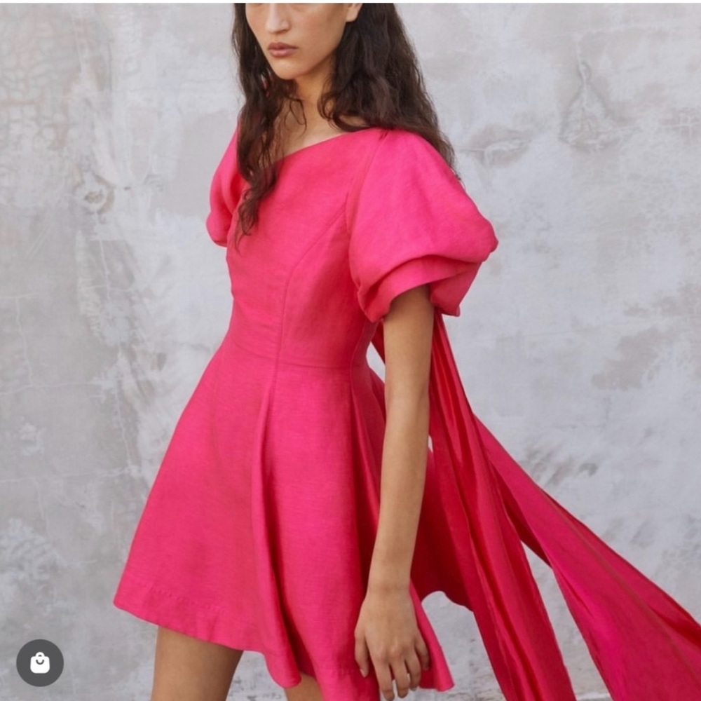 Aje Arista Tulip Sleeve Mini Dress